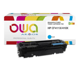 Toner reman OWA: HP Color Lj Pro M377 M452 M477 5.000p. HC CF411X / 410X cyan