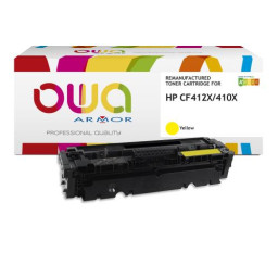 Toner reman OWA: HP Color Lj Pro M377 M452 M477 5.000p. HC CF412X / 410X amarillo