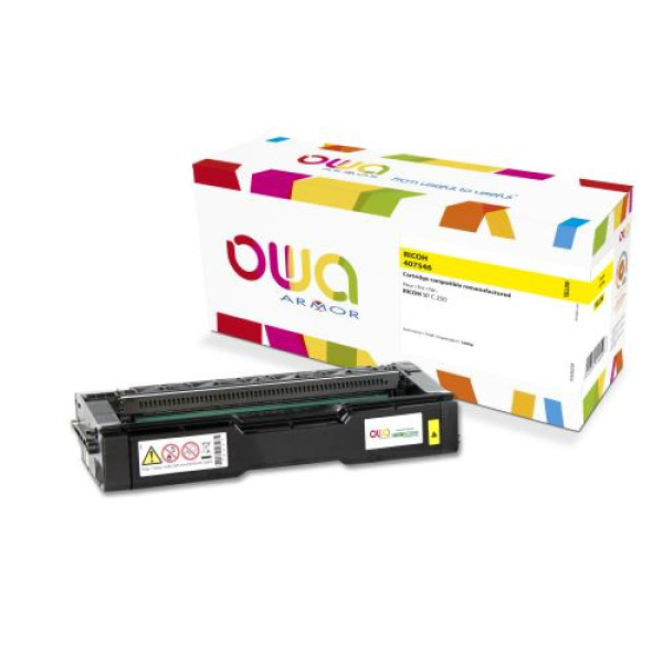 Toner reman OWA: RICOH Aficio SPC250 1.600p. Std 407546 amarillo