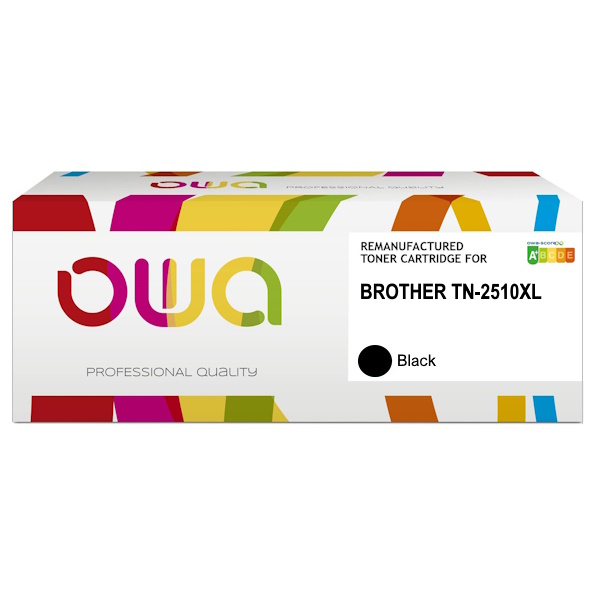 Toner reman OWA: BROTHER HLL2445 DCLP2620 3.000p. HC TN2510XL