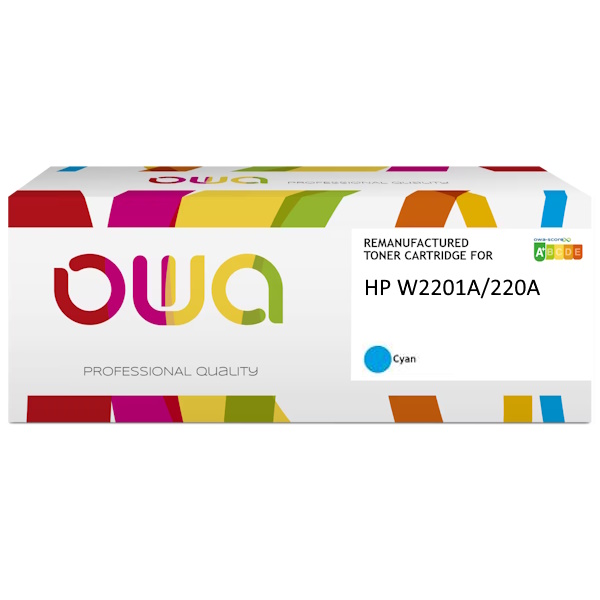 Toner reman OWA: HP Ljet Pro 4202 4302 1.800p. W2201A / 220A cyan