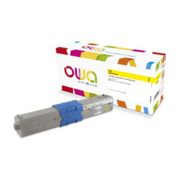 Toner reman OWA: OKI C301 C321 MC332 MC342 1.500p. Std 44973533 amarillo