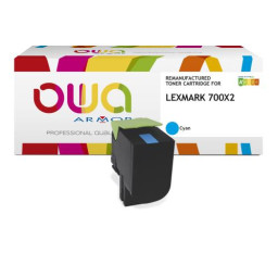 Toner reman OWA: LEXMARK CS510 4.000p. HC 70C0X20 / 700X2 cyan