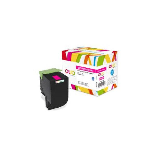 Toner reman OWA: LEXMARK CX510 4.000p. HC 80C2XM0 / 802XM magenta