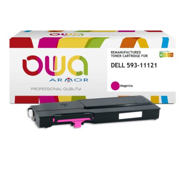 Toner reman OWA: DELL C3760 9.000p. Std 593-11121 / 40W00 magenta
