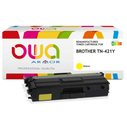 Toner reman OWA: BROTHER HLL8260 DCPL8410 MFCL8690 1.800p. Std TN421Y amarillo