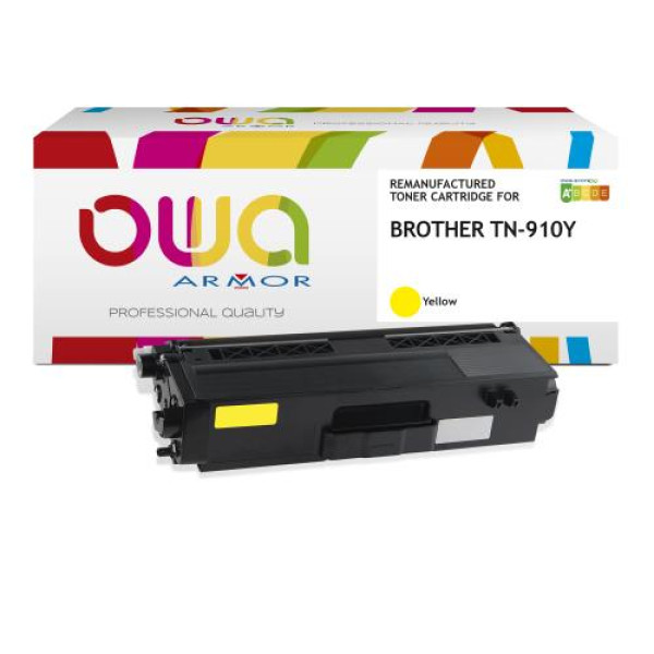 Toner reman OWA: BROTHER HLL9310 MFC9570 9.000p. Std TN910Y amarillo