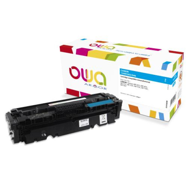 Toner reman OWA: CANON LBP653 LBP654 MF731 MF732 2.300p. Std 1249C002 / 046 cyan