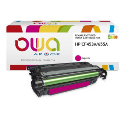 Toner reman OWA: HP Color Lj Ent M652 M653 M681 10.500p. Std CF453A / 655A magenta