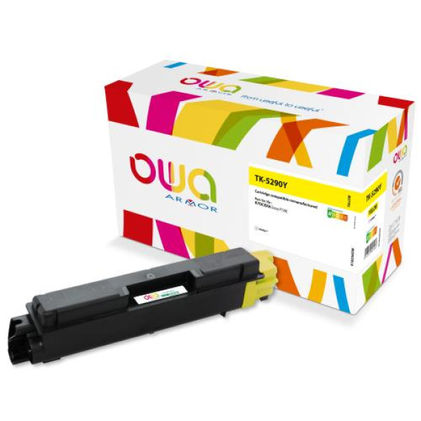 Toner reman OWA: KYOCERA ECOSYS P7240dn 13.000p. Std TK5290Y