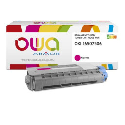 Toner reman OWA: OKI C612 6.000p. Std 46507506 magenta
