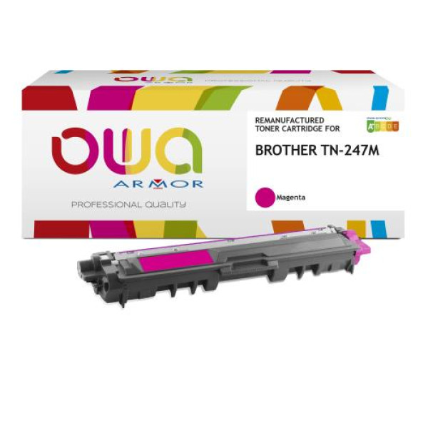 Toner reman OWA: BROTHER HLL3210 DCPL3510 MFCL3730 2.300p. HC TN247M magenta