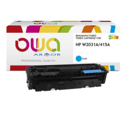 Toner reman OWA: HP Color Lj M454 M479 M480 2.100p. Std W2031A / 415A cyan