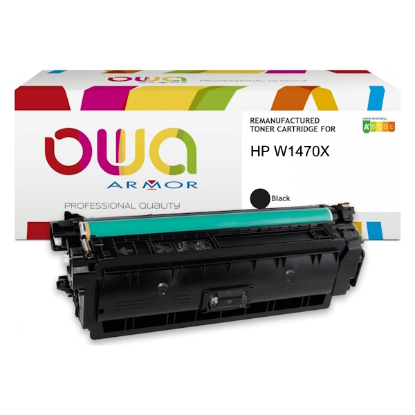 Toner reman OWA: HP 147X Laser M610 M634 M635 M636 25.200p. (W1470X) sin monitorización