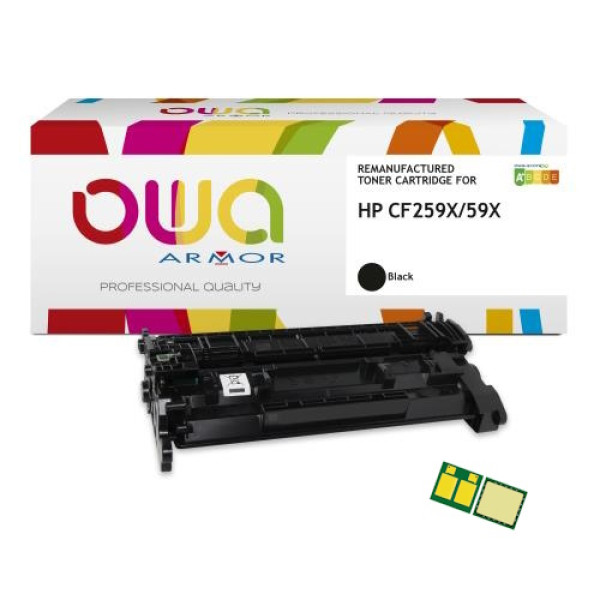 Toner reman OWA: HP Lj Pro M304 M404 M428 10.000p. HC CF259X/59X (con chip para monitorizar)