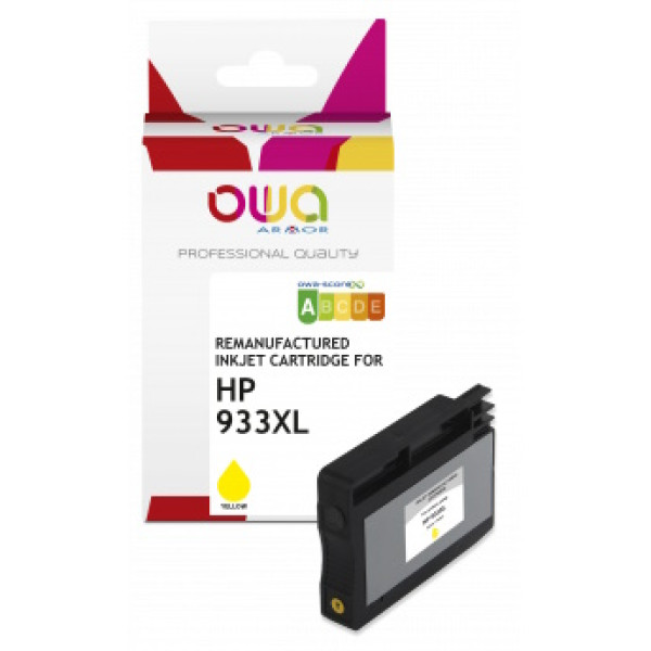 Ct. reman. OWA: HP 933XL Y (comp.CN056AE) 12ml - 1030p