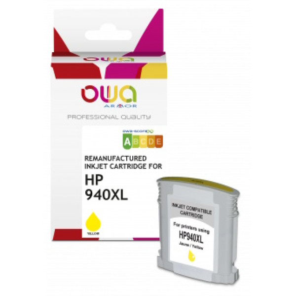Ct. reman. OWA: HP 940XL Y (comp.C4909AE) 35ml - 1705p
