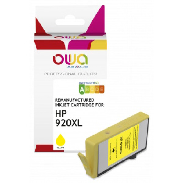 Ct. reman. OWA: HP 920XL Y (comp.CD974AE) 12ml - 815p