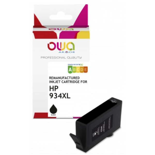 Ct. reman. OWA: HP 934XL B (comp.C2P23AE) 50ml - 1600p