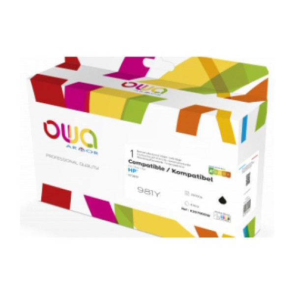 Ct. reman. OWA: HP PageWide #981Y Ent.556 586 black 20.000p. (L0R16A/L0R20YC)