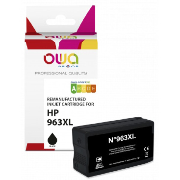 Ct. reman. OWA: HP 963XL (comp.3JA30AE) 25ml - 2000p