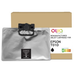 Ct. reman. OWA: EPSON WT-C529R WT-C579R negro 900ml 50.000p. XXL ink T01D (C13T01D100)