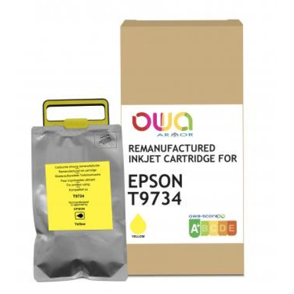 Ct. reman. OWA: EPSON WF-C869R amarillo 225ml 25.175p. ink T9734 (C13T973400/C13T97340N)