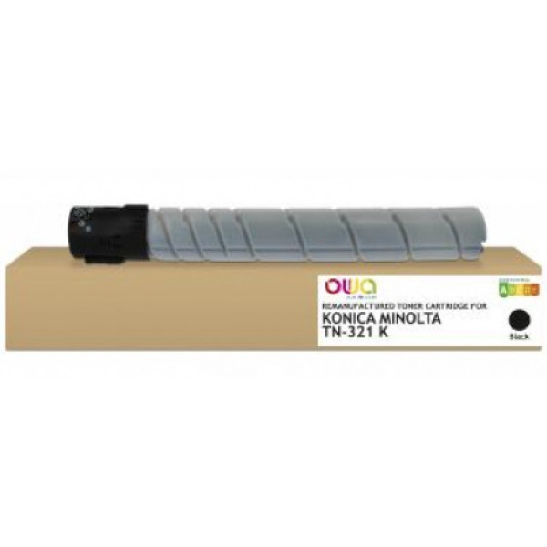 Toner reman OWA: K-MINOLTA C224 C284 OLIV.MF222 27.000p. STD A33K150 / TN321K 