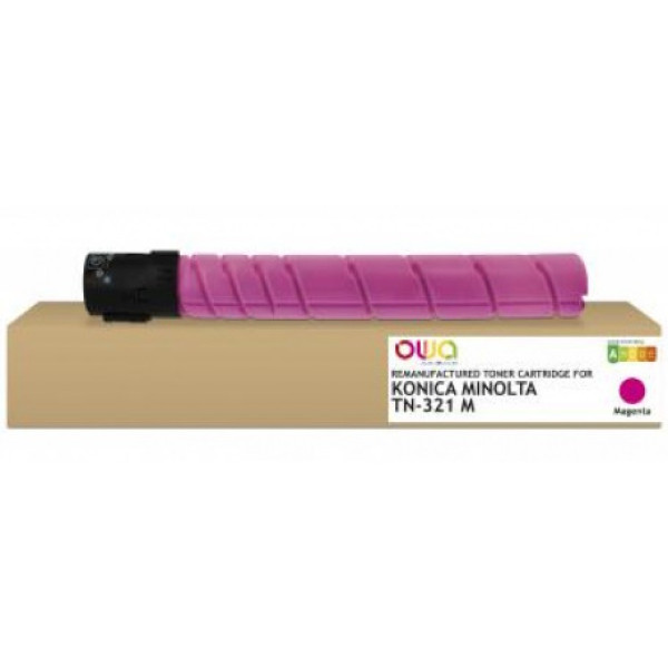 Toner reman OWA: K-MINOLTA C224 C284 OLIV.MF222 25.000p. STD A33K350 / TN321M 