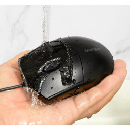 Ratón KENSINGTON lavable Pro Fit con cable USB 1600ppp, ambidiestro, negro, PC/Mac