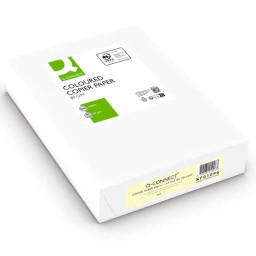 Papel Q-CONNECT 500A4 80g. color amarillo (72056) Papel Q-CONNECT 500A4 80g. color amarillo (72056)