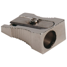 Sacapuntas Q-CONNECT metálico 1 uso forma de cuña (36215)