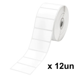 (12) Rollos etiquetas BROTHER 51x26mm 2650et/rollo TD4100N TD2020 TD2120N TD2130N