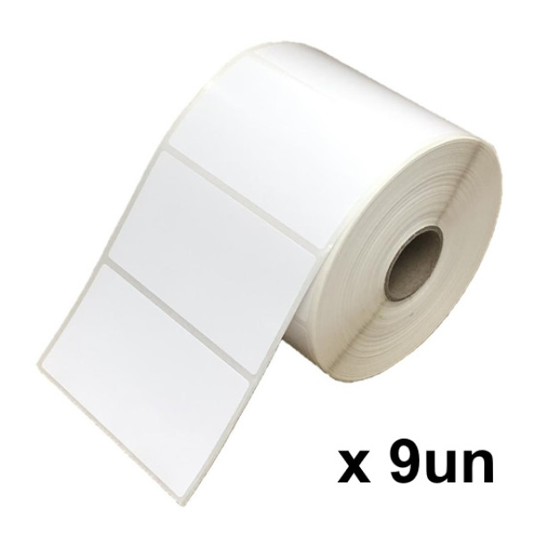 (9) Rollos etiquetas BROTHER 30x20mm 2650et/rollo, para portátiles RJ4