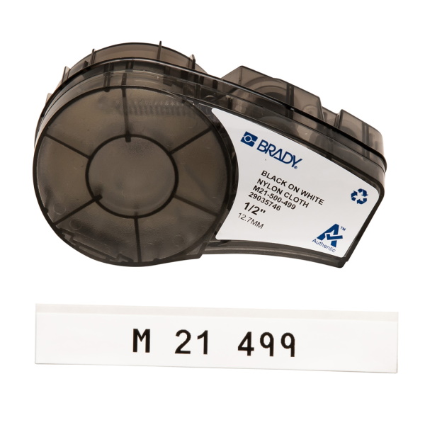 BRADY BMP21 Plus Series Multi-Purpose Nylon Labels Black on White, 1/2 BRADY BMP21 Plus Series Multi-Purpose Nylon Labels Black on White, 1/2
