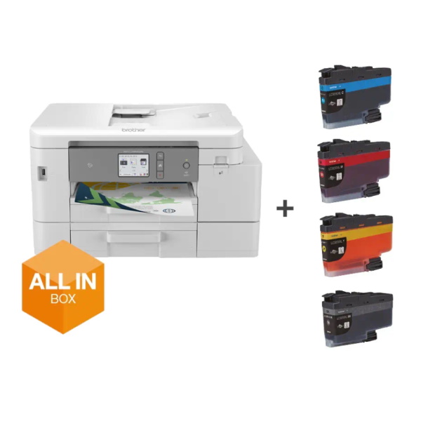 Multif.BROTHER MFC-J4540DWXL A4 4-1 12-10pm 150h+250h+ADF 20h Duplex USB/Eth/WiFi