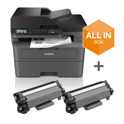 Multif.BROTHER láser mono MFC-2827DWXL A4 4-1,32ppm,250h,GDI,USB/WiFi +2 TN2510XL