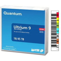 DC QUANTUM Ultrium LTO-9 WORM etiquetado 18TB/45TB especial de una sola grabación