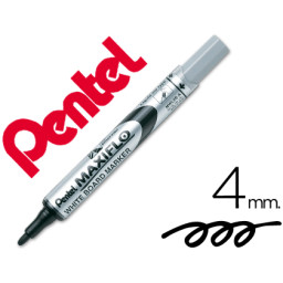 Rotulador PENTEL maxiflo para pizarra blanca negro 