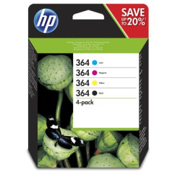 (4) C.t. HP #364 pack 4-colores  4-pack 