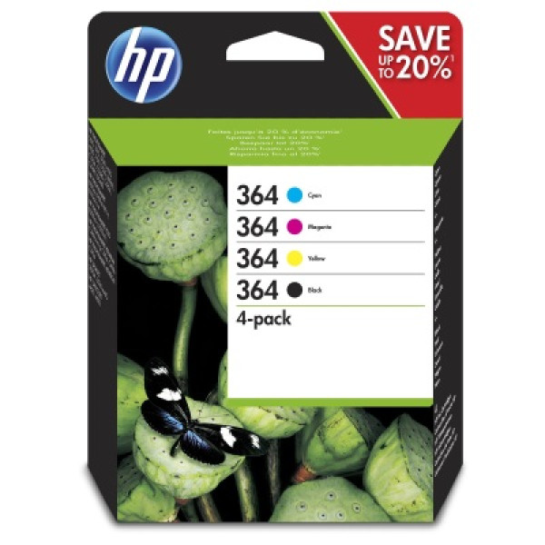 (4) C.t. HP #364 pack 4-colores  4-pack 