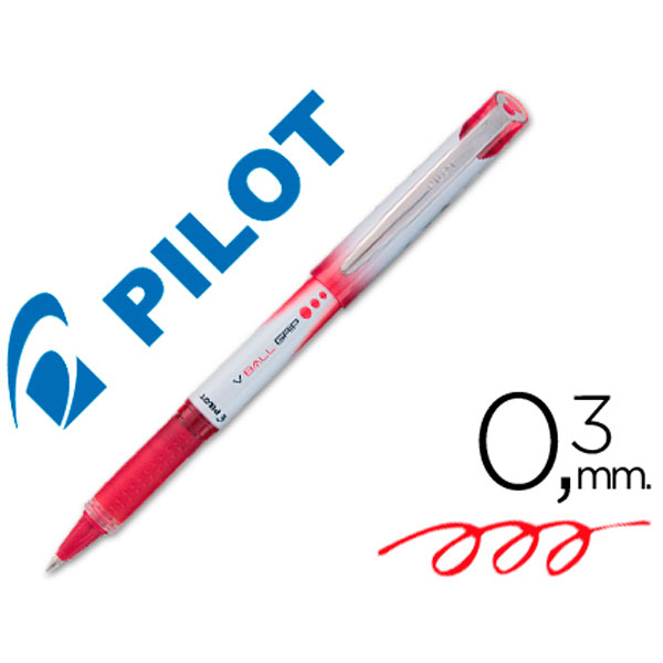Rotulador PILOT Roller V-BALL Grip rojo 0.5 mm Roller ball pen 