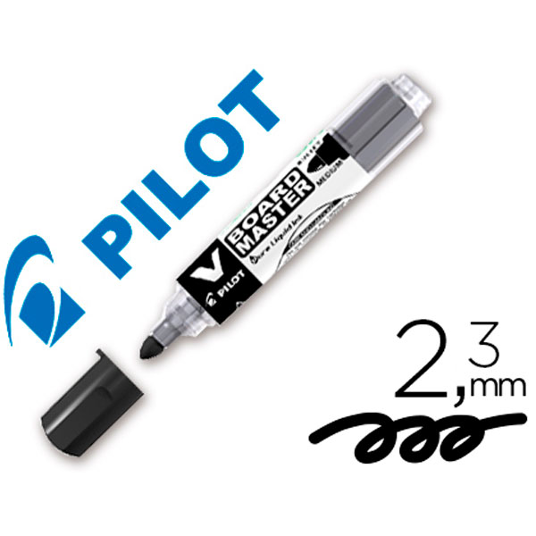 Rotulador PILOT V Board Master 2.3mm negro para pizarra blanca (47182)
