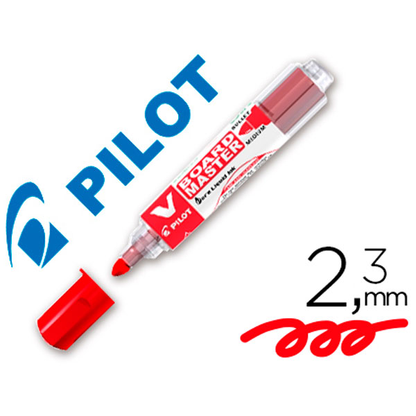 Rotulador PILOT V Board Master 2.3mm rojo para pizarra blanca (47184)