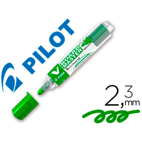 Rotulador PILOT V Board Master 2.3mm verde para pizarra blanca (47185)