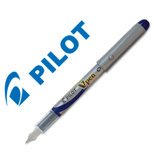 Pluma PILOT V-Pen Silver SVP-4ml Punta 0,4mm. Negro