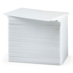 (500) PVC ID cards blank white CR80 laminated HQ 86x54mm credit card size, 0,76mm (00007995) 2476BL