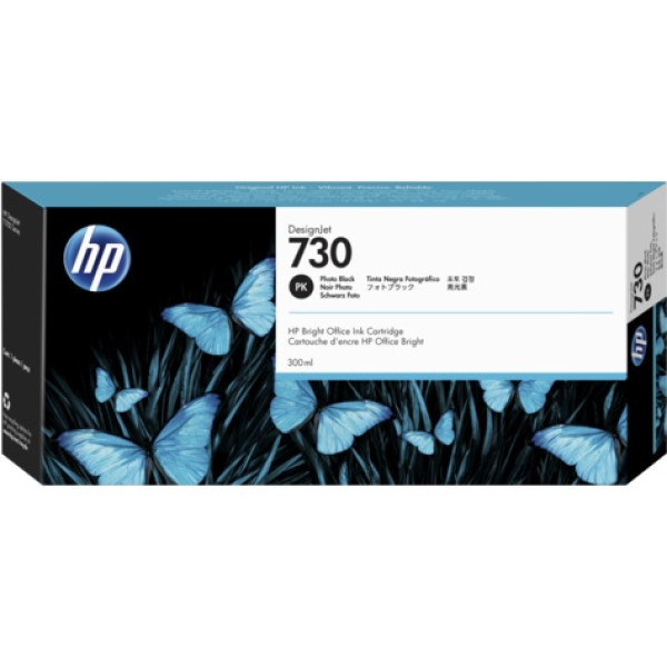 C.t. HP #730 300ml negro foto Designjet T1600 T1700 T2600 alta capacidad
