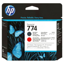 Cabezal HP #774 negro matte / rojo cromático Designjet Z6810 MatteBlack/Chromatic red printhead