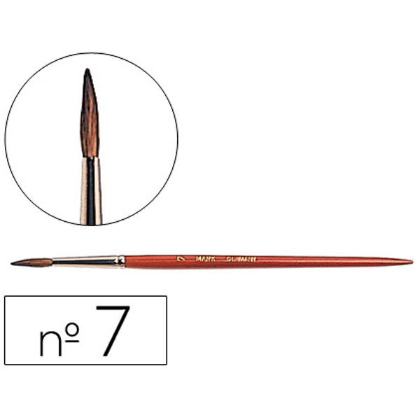 Pinceles acuarela LIDERPAPEL  nº7   pelo engomado